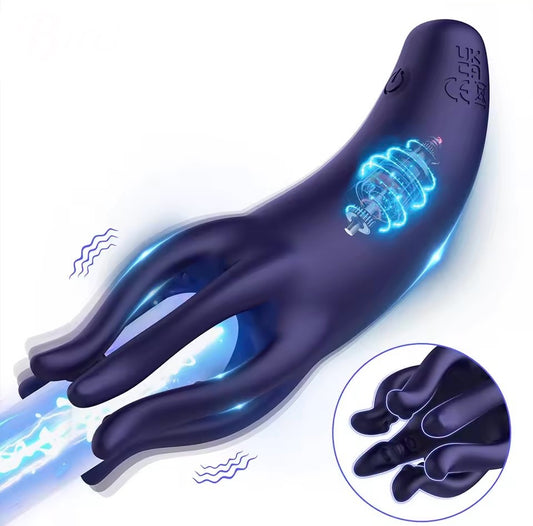 Powerful Soft Fingertip Penis Vibrator