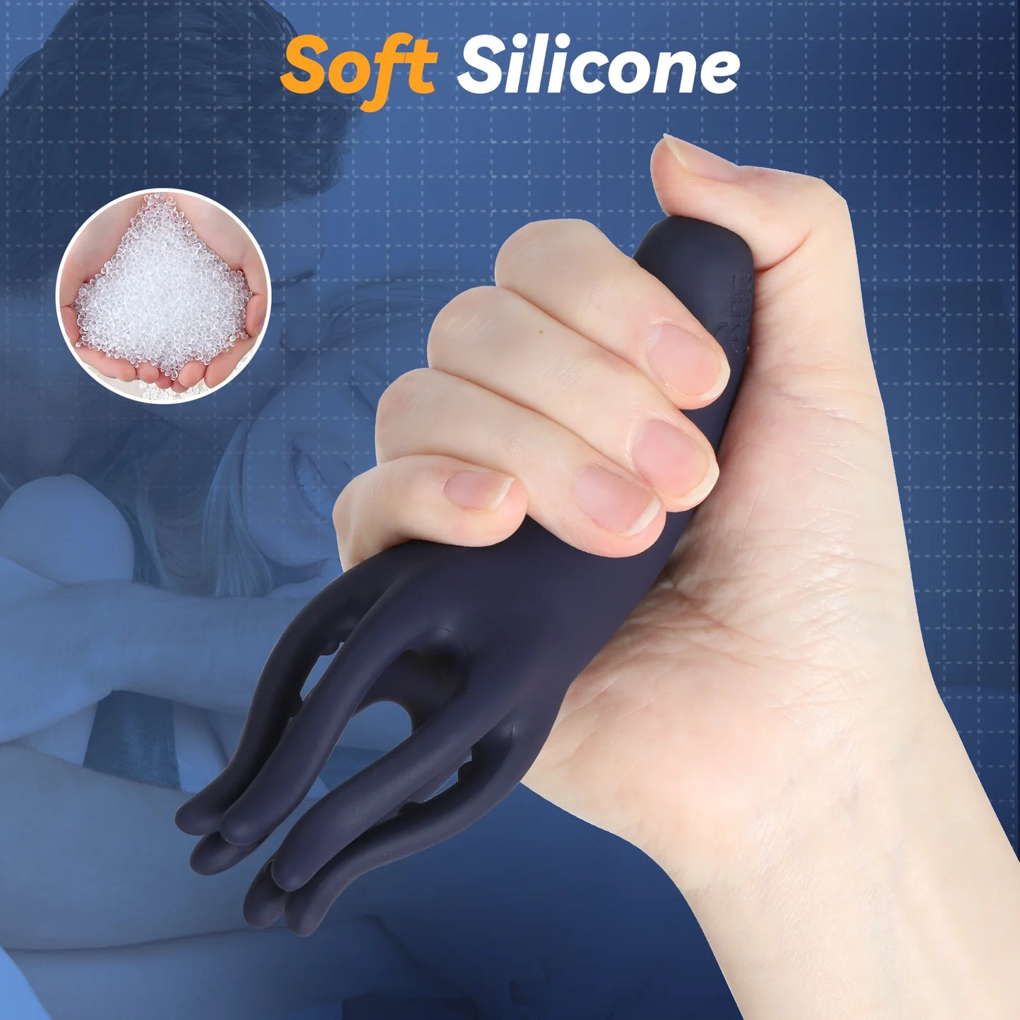 Powerful Soft Fingertip Penis Vibrator