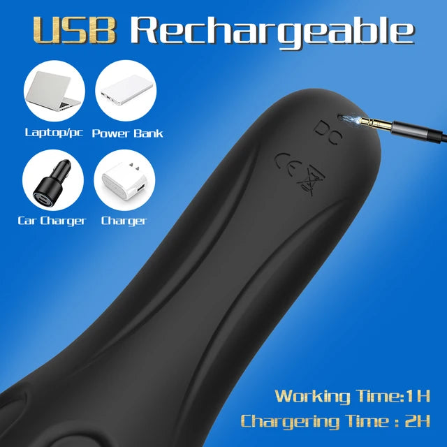 Powerful Vibrating Penis G Spot Masturbator