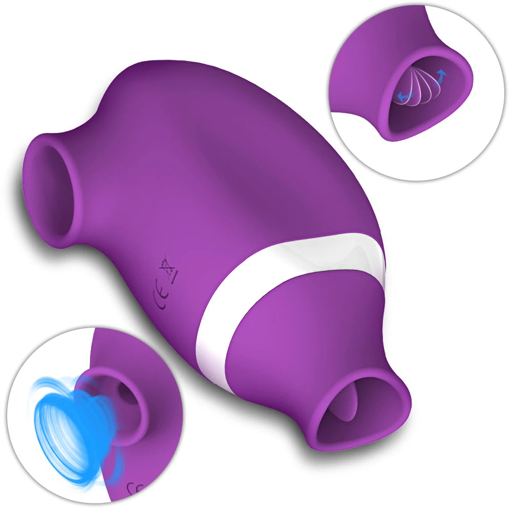 2 in 1 Clit Sucker Vibrator