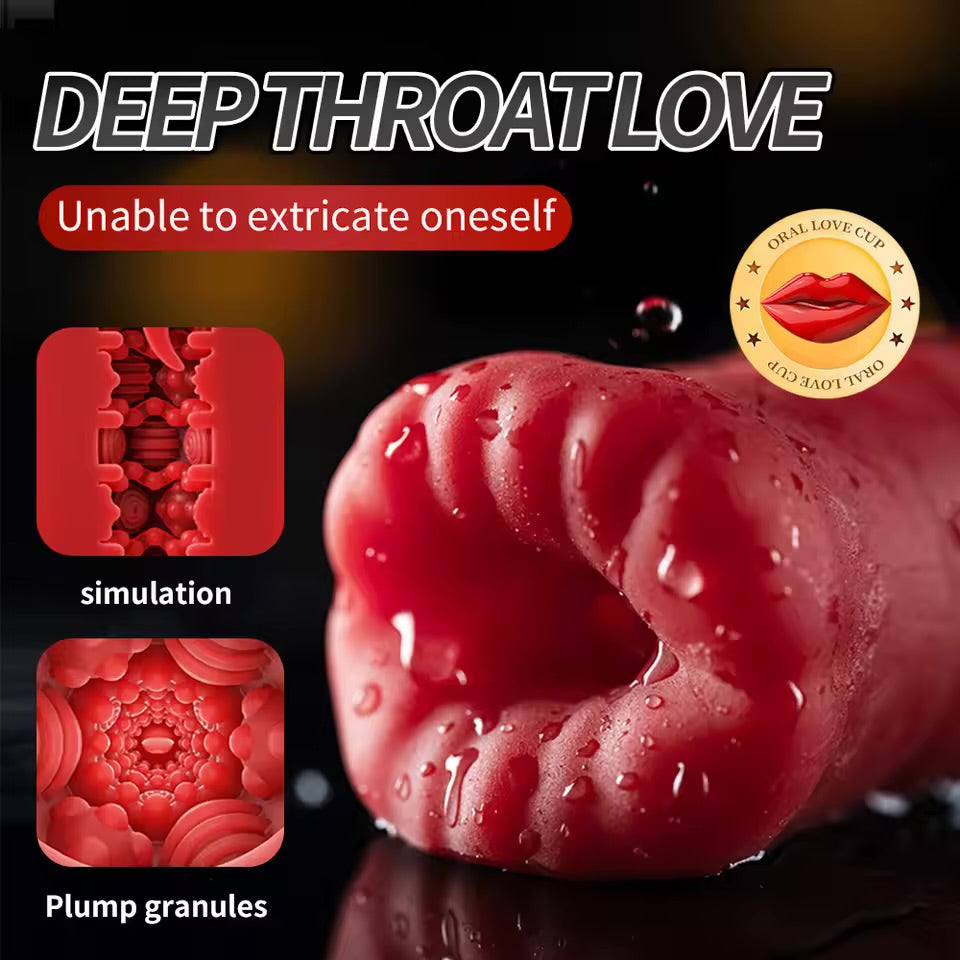 Deepthroat Love Lips Vibrating Masturbator
